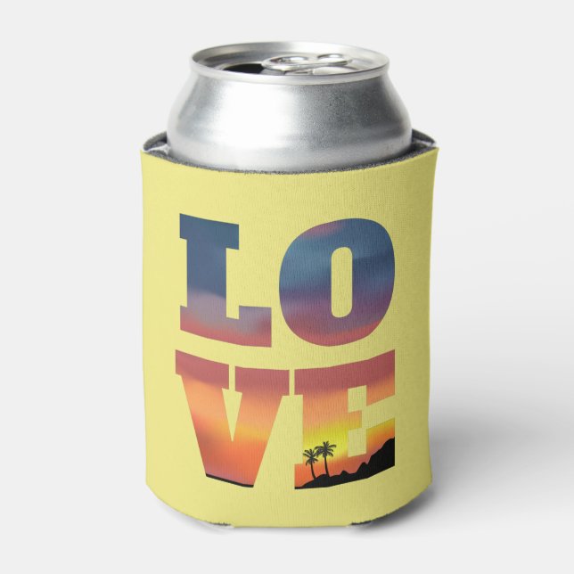 Porta-lata Amor tropical sunset (Can Front)