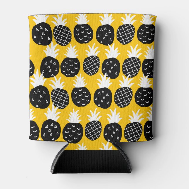 Porta-lata Ananás preto (Frente)