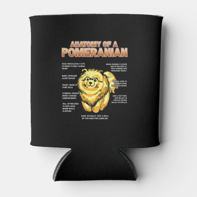Porta-lata Anatomia de uma Pomerânia (Frente)