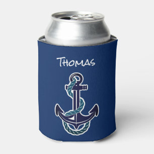 Porta-lata Anchor & Corpo Blue - resfriadores náuticos