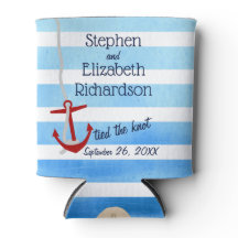 Anchor Vermelho de Beachy Azul Personalizado