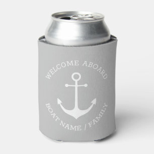 Porta-lata Ancoragem Náutica Nome do Barco Personalizado Bem
