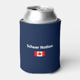 Porta-lata Andrew Scheer Nation Conservador Canada Flag Dark