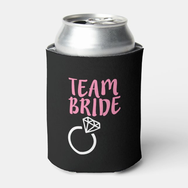 Porta-lata Anel de casamento da Equipe Bride Bridesmaid (Can Front)