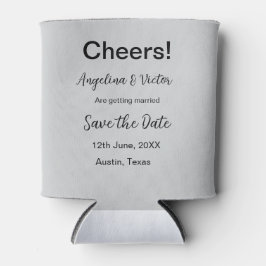 Porta-lata Animações salvam a data simples e moderna elegante