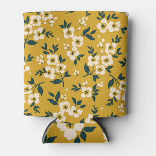 Porta-lata Animais florestais, máscaras, padrão de vírus.