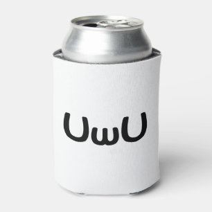 Porta-lata Anime Feliz Da UwU Face Emoticon