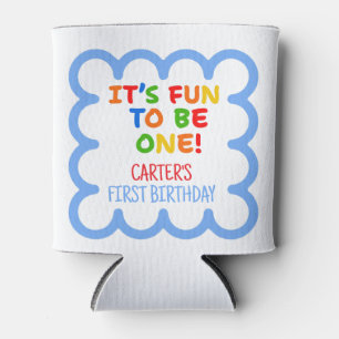 Porta-lata Aniversário de 1 ano personalizado
