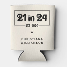 Aniversário de 21 anos 21 personalizado em 24 de a