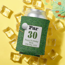 Porta-lata Aniversário de 30 anos de golfe com bola de golfe