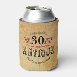 Porta-lata aniversário de 30 anos de Vintage, Vintage, Antiq