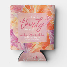 Porta-lata aniversário de 30 anos fala 30 comigo