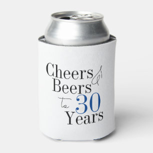Porta-lata aniversário de 30 anos Simple Cheers Party Favor d