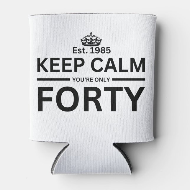 Porta-lata aniversário de 40 anos (Frente)