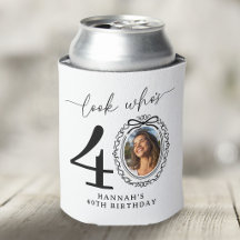 Aniversário de 40 anos com Foto Personalizada 'Olh