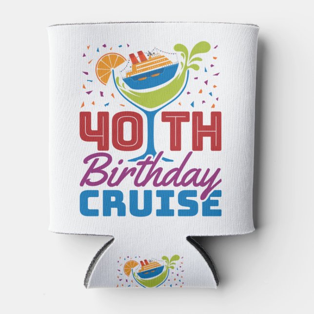 Porta-lata aniversário de 40 anos Cruise (Frente)