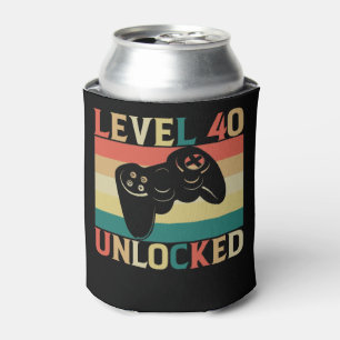 Porta-lata Aniversário de 40 anos de Jogador de Vídeo Desbl