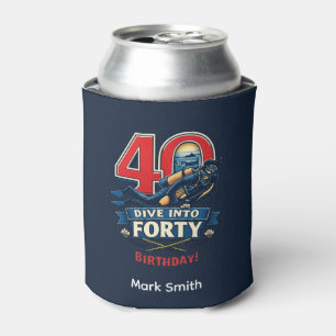 Porta-lata Aniversário de 40 anos de mergulho