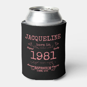 Porta-lata Aniversário de 40 anos personalizado 1981 - Vinta