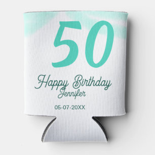Porta-lata aniversário de 50 anos adicionar nome data ano ver