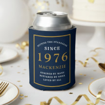 Aniversário de 50 anos Personalizado 1976 Azul Dou