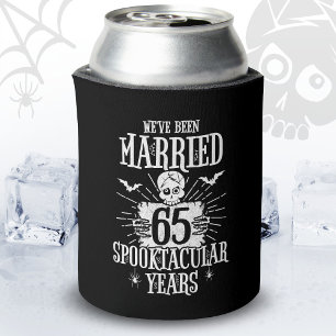 Porta-lata Aniversário de 65 anos de casamento Halloween Spoo