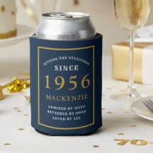 Aniversário de 70 anos Personalizado 1956 Azul Dou