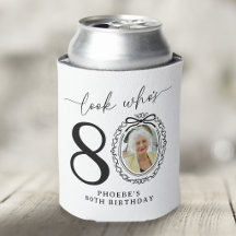Aniversário de 80 anos com foto personalizada 'Olh