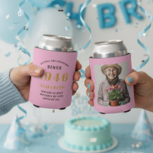 Aniversário de 80 anos personalizado rosa dourado 