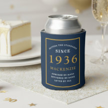 Aniversário de 90 anos Personalizado 1936 Azul Dou