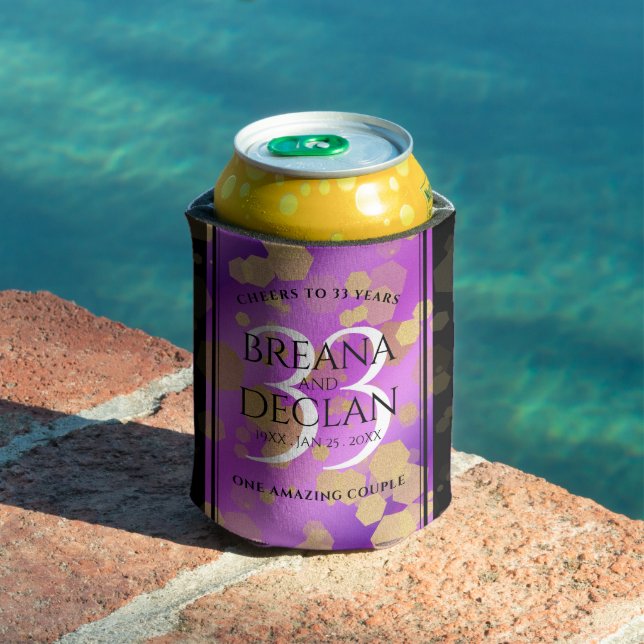 Porta-lata Aniversário de Casamento de Ametist Elegante 33 (Piscina in situ)