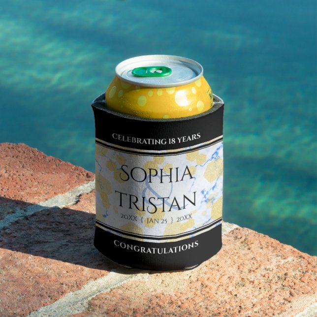 Porta-lata Aniversário de Casamento de Porcelana 18 (Piscina in situ)