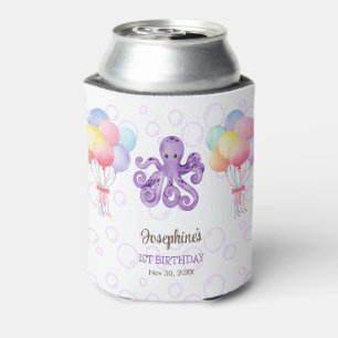 Porta-lata Aniversário de criança de Bolha de Octopus