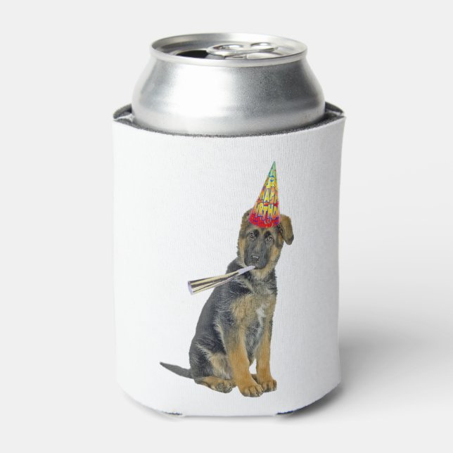 Porta-lata Aniversário do german shepherd (Can Front)