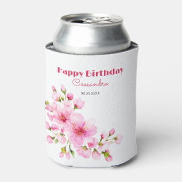 Porta-lata Aniversário Floral Rustic Pink Cherry Blossom Saku