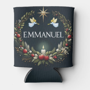 Porta-lata Anjos de Natal Emmanuel