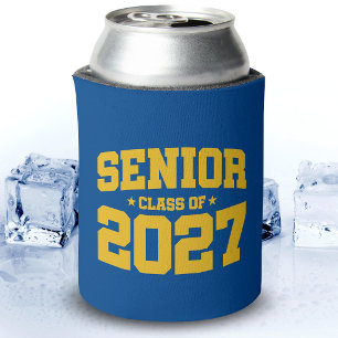 Porta-lata Ano de Formatura Ouro Amarelo Turma de 2027