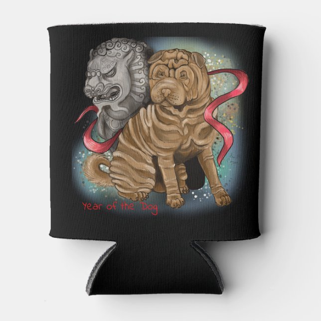 Porta-lata Ano do Cachorro Chinês Zodiac (Frente)