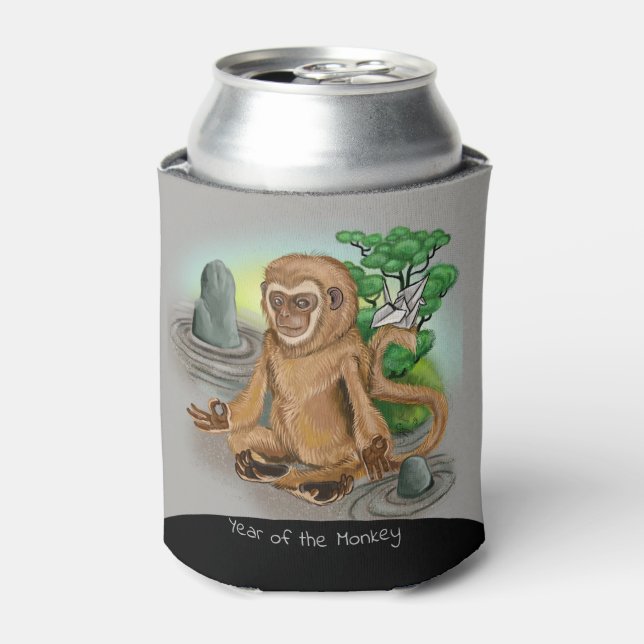 Porta-lata Ano do Macaco Chinês Zodiac (Can Front)