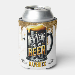 Porta-lata Ano Novo Festa Engraçada de Cerveja