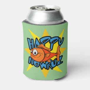 Porta-lata Ano novo persa de sorriso Nowruz de Sun do peixe