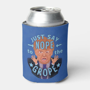 Porta-lata Anti eleição 2016 de Donald Trump Nope ao Grope