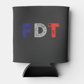 Porta-lata Anti Trump Maga FDT Resiste Democracia Retro