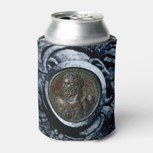 Porta-lata ANTIQUE ROMAN BRONZE MEDALLION, Silver Griffins