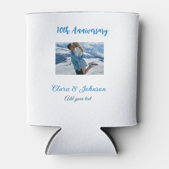 Porta-lata Apelido de casamento Aniversário adicionar nome an (Frente)