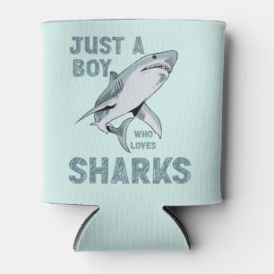 Porta-lata Apenas um garoto que ama o Shark Lover