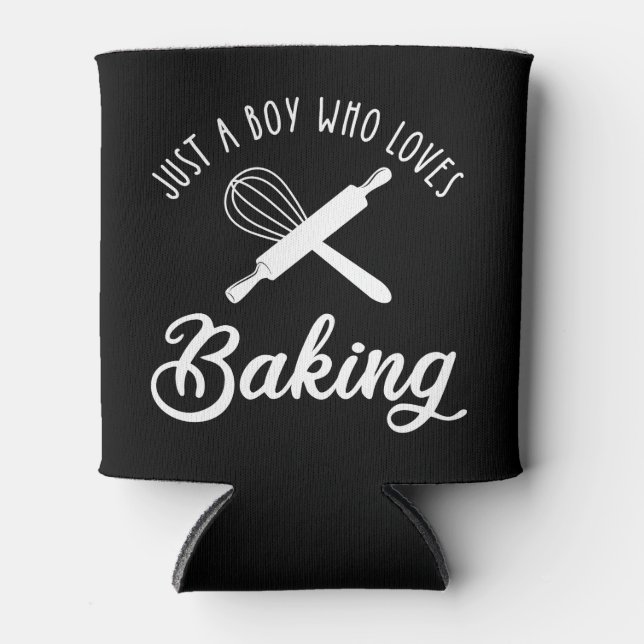 Porta-lata Apenas Um Menino Que Adora Baking (Frente)
