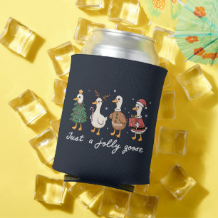 Porta-lata Apenas Um Natal Alegre Ganso Pato Férias Xmas
