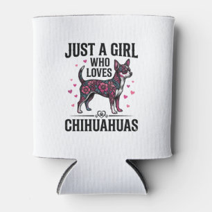 Porta-lata Apenas Uma Garota Que Ama Chihuahuas Desenho Vinta