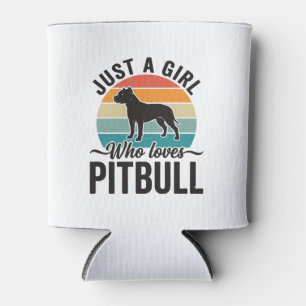 Porta-lata Apenas uma garota que ama design de cachorro vinta